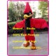 Red Plush Jay Mascot Costume Red Eagle