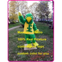 Green Falcon Mascot Costume Plush Hawk / Eagle Mascot