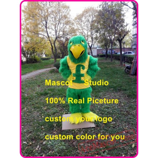 Green Falcon Mascot Costume Plush Hawk / Eagle Mascot