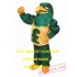 Long Plush Green Falcon Eagle Mascot Costume