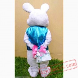 Professional Easter Bunny Mascot Costume Rabbit