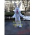 Easter Rabbit Mascot Costume White Bunny Bug Mascot