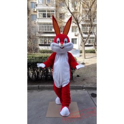 Red Rabbit Bunny Mascot Costume