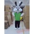 Green Coat Easter Bunny Rabbit Mascot Costume