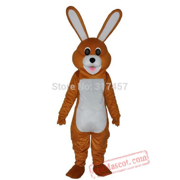 Brown Rabbit Mascot Costume