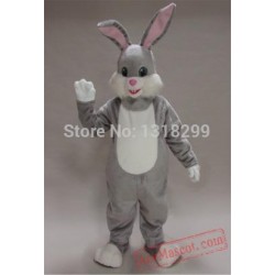 Grey Rabbit Easter Bunny Mascot Costume