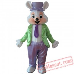 Pink Easter Bunny Mascot Costume