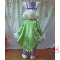 Pink Easter Bunny Mascot Costume