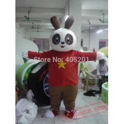Brown Ear Bunny Mascot Costumes
