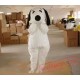 Adult Plush White Dog Mascot Costume