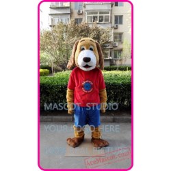 Red Dog Mascot Costume