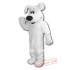 Big White Dog Adult Mascot Costume