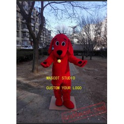 Red Dog Mascot Costume