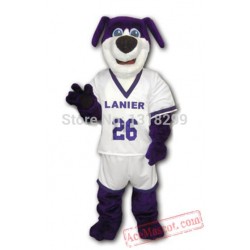 Purple Dog Mascot Costume