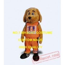 School Brown Dog Mascot Costume