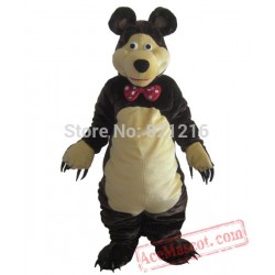Bear  Mascot Costume Dark Brown