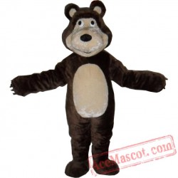 Bear Mascot Costume Dark Brown