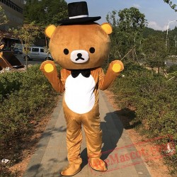 Brown Bear Mascot Costume Rilakkuma Bear