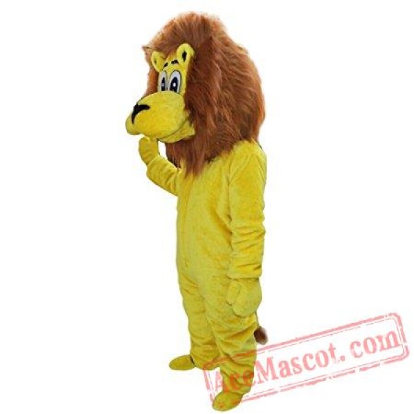 Plush Lion Mascot Costume Adult