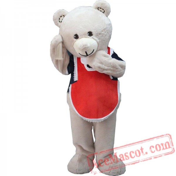Lovely Fur Teddy Bear Mascot Costume