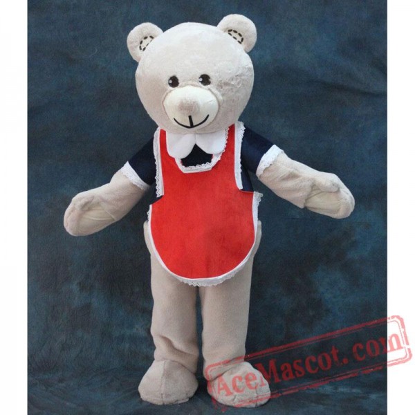 Lovely Fur Teddy Bear Mascot Costume
