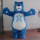 Furry Blue Bear Mascot Costume