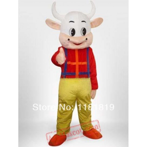 Cow Boy Mascot Costume
