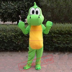 Green Dragon Dinosaur Mascot Costume