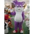 Adult Purple Cat Mascot Costume