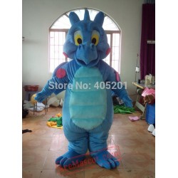 Character Blue Dinosaur Mascot Costume