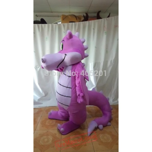 Purple Dragon Mascot Costume