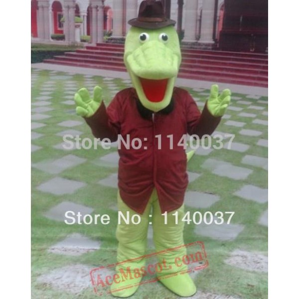 Crocodile Mascot Costume Cartoon Character
