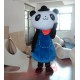 Blue Panda Mascot Costume
