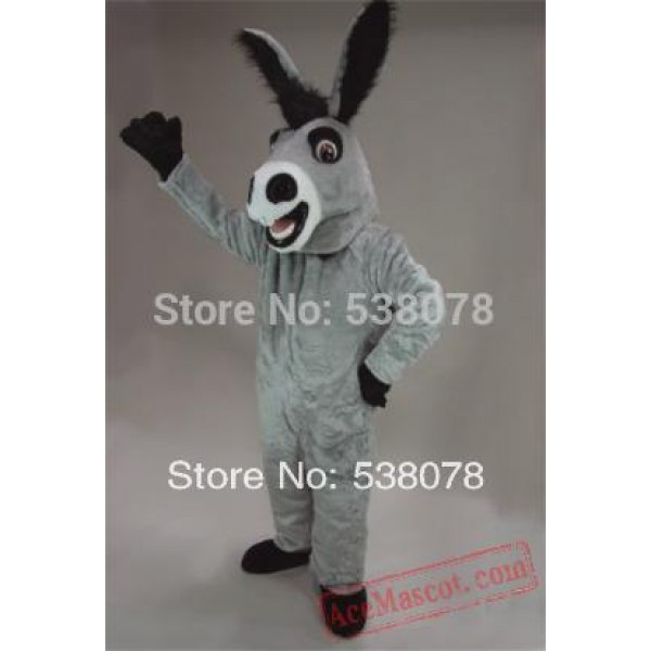 Grey Donkey Mascot Costume