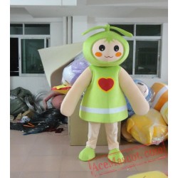 Green Seed Bud Sprout Burgeon Fenfen Plant Mascot Costume