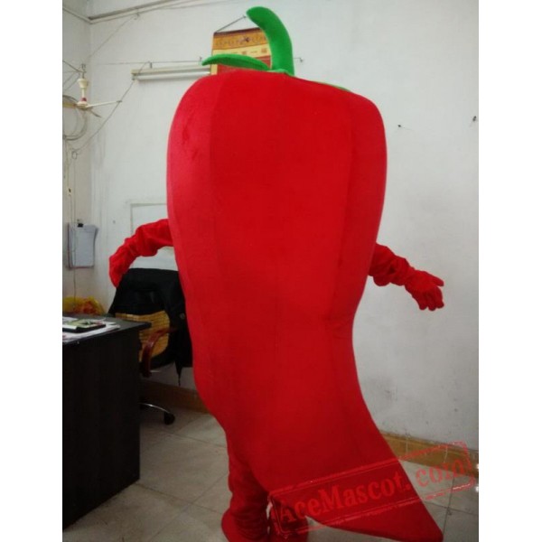 Red Chili Mascot Costume