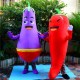 Chili Eggplant Mascot Costume Vegetables Cartoon