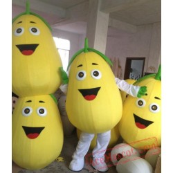 Yellow Pear Mascot Costume