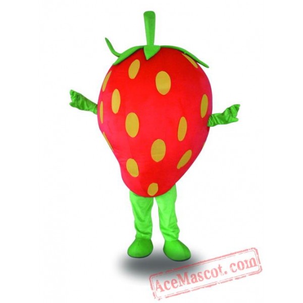 Professional Strawberry Fruit Mascot Costume