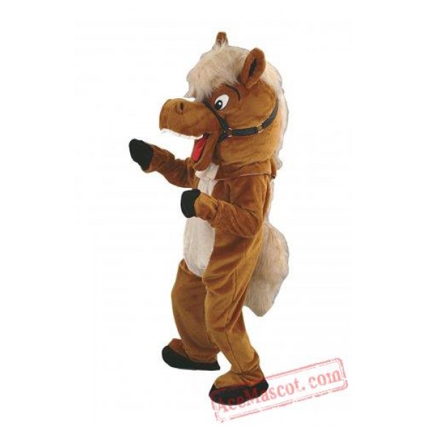 Helmet Brown Horse Mascot Costumes