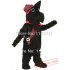 Long Hair Black Scotty Dog Mascot Costume