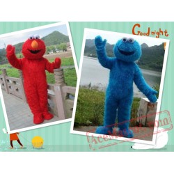 Long Fur Elmo Mascot Costume Character Costume