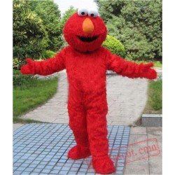 Long Fur Elmo Mascot Costume Character Costume