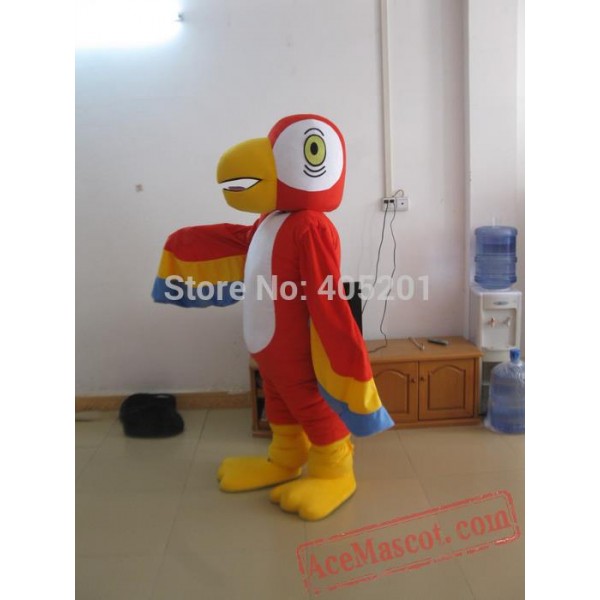 Parrot Mascot Costumes Cartoon Red Bird