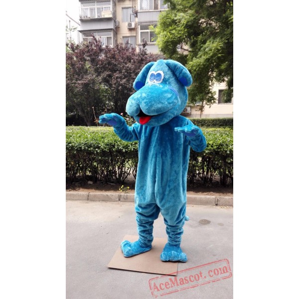 Blue Dog Mascot Costume