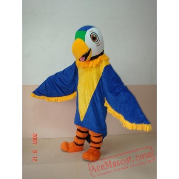 Parrot Blue Bird Cartoon Mascot Costume