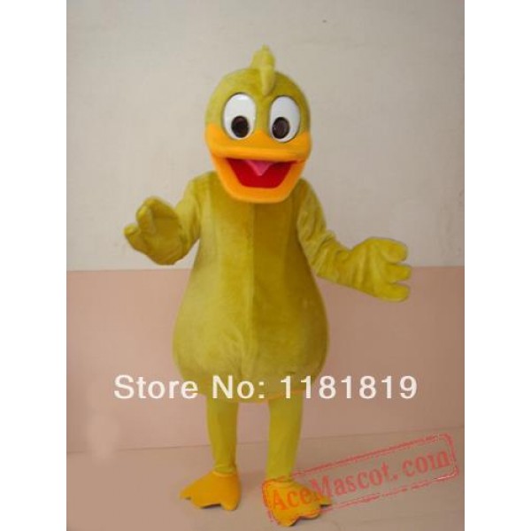 Yellow Duck Mascot Costume Custom Cartoon