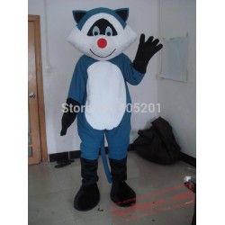 Blue Cat Squirrel Raccoon Mascot Costumes