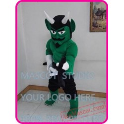 Green Devil Mascot Costume Custom Cartoon Character Cosplay