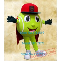 Sport Tennis Ball Mascot Costume Adult Cartoon Character